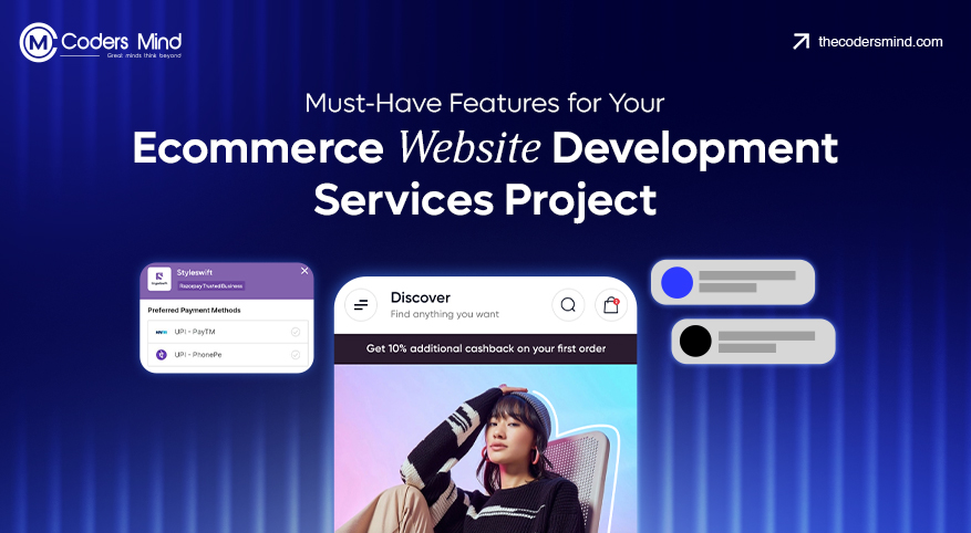 Must-have features for ecommerce website development services including secure checkout, responsive design, and scalable online store functionality